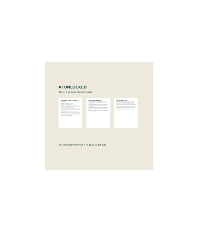 AI Unlocked Book 1: What Is AI Really?