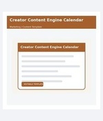 Creator Content Engine Calendar