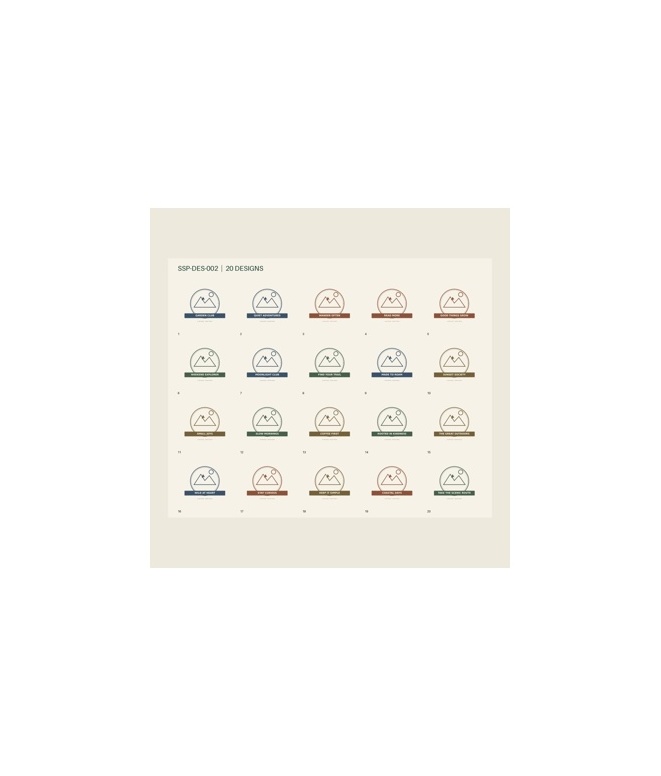 Vintage Mountain Badge Design Bundle